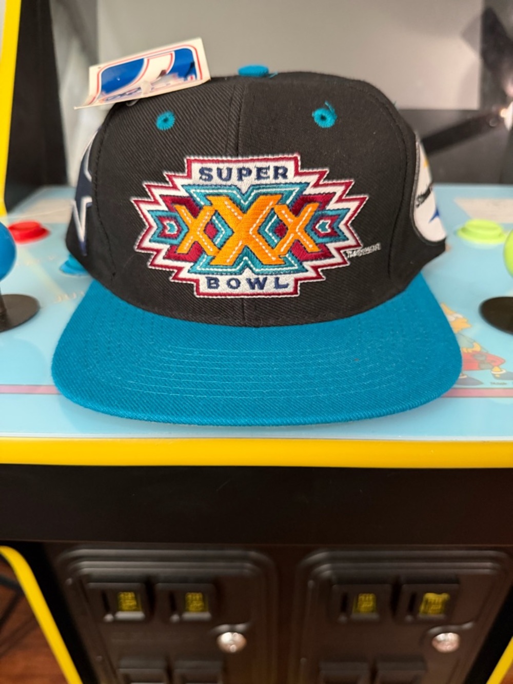 Super Bowl Hat - Black & Teal
